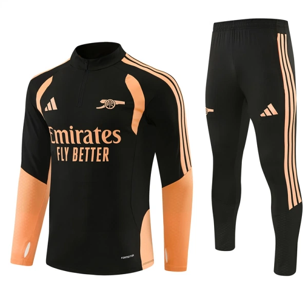 Conjunto de Moletom de Treino Arsenal Homem Quarto-Zíper 2026-27 Preta Conjunto de Moletom de Treino Arsenal Homem Quarto-Zíper 2026-27 Preta