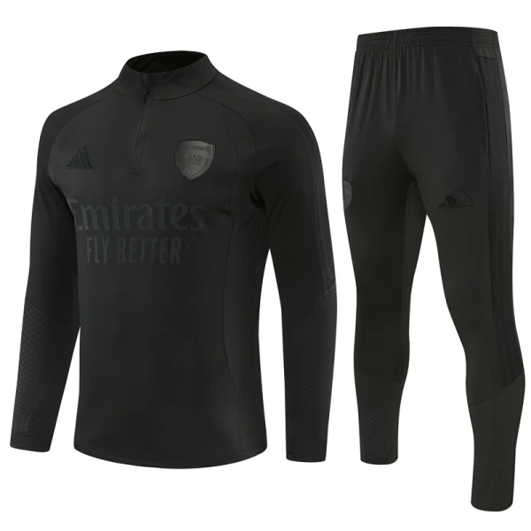 Conjunto de Moletom de Treino Arsenal Homem Quarto-Zíper 2026-27 Preta Conjunto de Moletom de Treino Arsenal Homem Quarto-Zíper 2026-27 Preta