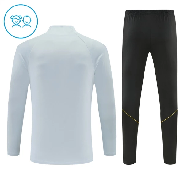Conjunto de Moletom de Treino Barcelona Criança Quarto-Zíper 2026-27 Branca