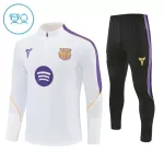 Conjunto de Moletom de Treino Barcelona Criança Quarto-Zíper 2026-27 Branca