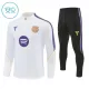 Conjunto de Moletom de Treino Barcelona Criança Quarto-Zíper 2026-27 Branca
