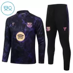 Conjunto de Moletom de Treino Barcelona Criança Quarto-Zíper 2026-27 Preta