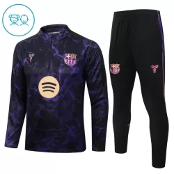 Conjunto de Moletom de Treino Barcelona Criança Quarto-Zíper 2026-27 Preta