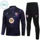 Conjunto de Moletom de Treino Barcelona Criança Quarto-Zíper 2026-27 Preta Conjunto de Moletom de Treino Barcelona Criança Quarto-Zíper 2026-27 Preta