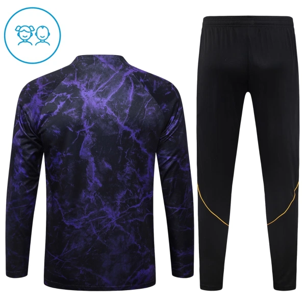Conjunto de Moletom de Treino Barcelona Criança Quarto-Zíper 2026-27 Preta