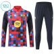 Conjunto de Moletom de Treino Barcelona Criança Quarto-Zíper 2026-27 Vermelha