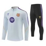Conjunto de Moletom de Treino Barcelona Homem Quarto-Zíper 2026-27 Branca