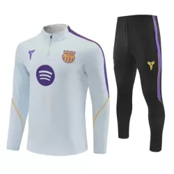 Conjunto de Moletom de Treino Barcelona Homem Quarto-Zíper 2026-27 Branca