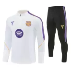Conjunto de Moletom de Treino Barcelona Homem Quarto-Zíper 2026-27 Branca