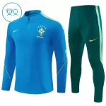 Conjunto de Moletom de Treino Brasil Criança Quarto-Zíper 2026-27 Azul