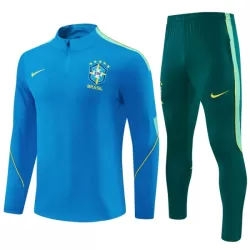 Conjunto de Moletom de Treino Brasil Homem Quarto-Zíper 2026-27 Azul
