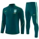 Conjunto de Moletom de Treino Brasil Homem Quarto-Zíper 2026-27 Verde