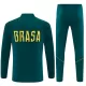 Conjunto de Moletom de Treino Brasil Homem Quarto-Zíper 2026-27 Verde