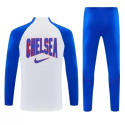 Conjunto de Moletom de Treino Chelsea Homem Quarto-Zíper 2026-27 Branca