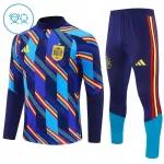 Conjunto de Moletom de Treino Espanha Criança Quarto-Zíper 2026-27 Azul