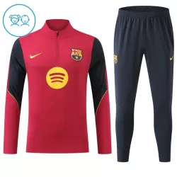 Conjunto de Moletom de Treino FC Barcelona Criança Quarto-Zíper 2026-27 Vermelha