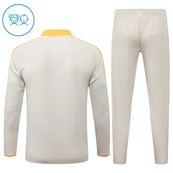 Conjunto de Moletom de Treino FC Bayern de Munique Criança Quarto-Zíper 2026-27 Branca