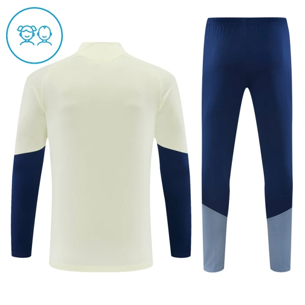 Conjunto de Moletom de Treino FC Bayern de Munique Criança Quarto-Zíper 2026-27 Branca