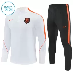 Conjunto de Moletom de Treino Holanda Criança Quarto-Zíper 2026-27 Branca Conjunto de Moletom de Treino Holanda Criança Quarto-Zíper 2026-27 Branca