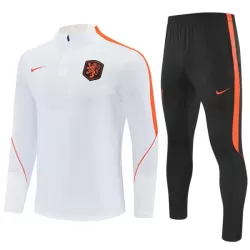 Conjunto de Moletom de Treino Holanda Homem Quarto-Zíper 2026-27 Branca Conjunto de Moletom de Treino Holanda Homem Quarto-Zíper 2026-27 Branca