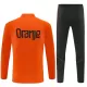 Conjunto de Moletom de Treino Holanda Homem Quarto-Zíper 2026-27 Laranja