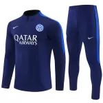 Conjunto de Moletom de Treino Inter Milan Homem Quarto-Zíper 2026-27 Azul