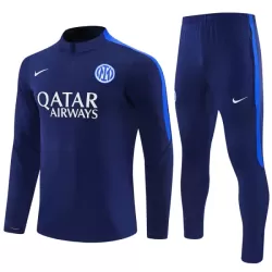 Conjunto de Moletom de Treino Inter Milan Homem Quarto-Zíper 2026-27 Azul