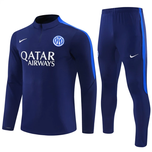 Conjunto de Moletom de Treino Inter Milan Homem Quarto-Zíper 2026-27 Azul Conjunto de Moletom de Treino Inter Milan Homem Quarto-Zíper 2026-27 Azul