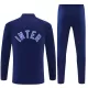 Conjunto de Moletom de Treino Inter Milan Homem Quarto-Zíper 2026-27 Azul
