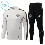 Conjunto de Moletom de Treino Manchester City Criança Quarto-Zíper 2026-27 Cinza