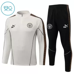 Conjunto de Moletom de Treino Manchester City Criança Quarto-Zíper 2026-27 Cinza