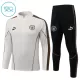 Conjunto de Moletom de Treino Manchester City Criança Quarto-Zíper 2026-27 Cinza