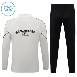 Conjunto de Moletom de Treino Manchester City Criança Quarto-Zíper 2026-27 Cinza