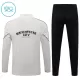 Conjunto de Moletom de Treino Manchester City Criança Quarto-Zíper 2026-27 Cinza