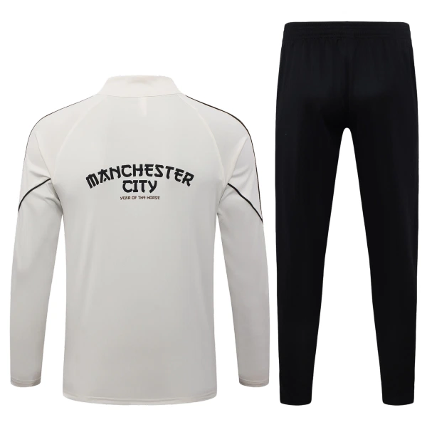 Conjunto de Moletom de Treino Manchester City Homem Quarto-Zíper 2026-27 Cinza