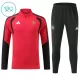 Conjunto de Moletom de Treino Manchester United Criança Quarto-Zíper 2026-27 Vermelha