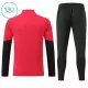 Conjunto de Moletom de Treino Manchester United Criança Quarto-Zíper 2026-27 Vermelha