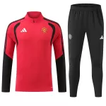 Conjunto de Moletom de Treino Manchester United Homem Quarto-Zíper 2026-27 Vermelha