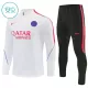 Conjunto de Moletom de Treino Paris Saint-Germain Criança Quarto-Zíper 2026-27 Branca