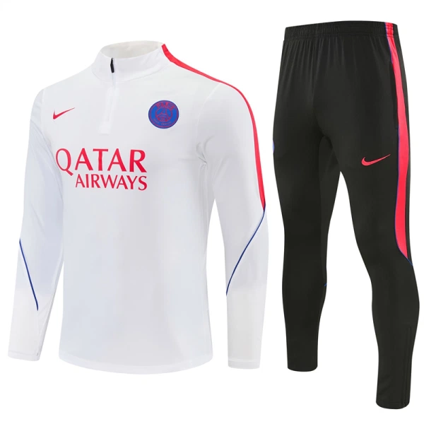 Conjunto de Moletom de Treino Paris Saint-Germain Homem Quarto-Zíper 2026-27 Branca Conjunto de Moletom de Treino Paris Saint-Germain Homem Quarto-Zíper 2026-27 Branca