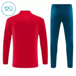 Conjunto de Moletom de Treino Portugal Criança Quarto-Zíper 2026-27 Vermelha