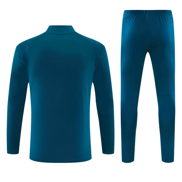 Conjunto de Moletom de Treino Portugal Homem Quarto-Zíper 2026-27 Azul