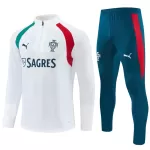 Conjunto de Moletom de Treino Portugal Homem Quarto-Zíper 2026-27 Branca