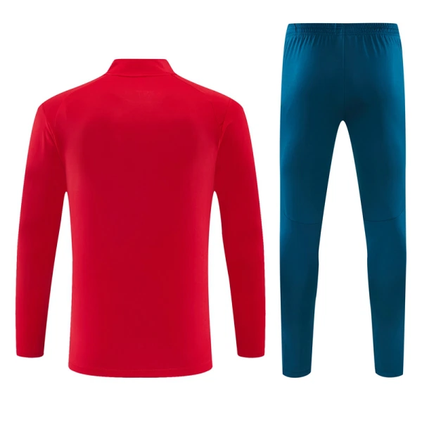 Conjunto de Moletom de Treino Portugal Homem Quarto-Zíper 2026-27 Vermelha