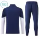 Conjunto de Moletom de Treino Real Madrid Criança Quarto-Zíper 2026-27 Azul