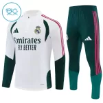 Conjunto de Moletom de Treino Real Madrid Criança Quarto-Zíper 2026-27 Branca