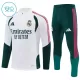 Conjunto de Moletom de Treino Real Madrid Criança Quarto-Zíper 2026-27 Branca
