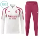 Conjunto de Moletom de Treino Real Madrid Criança Quarto-Zíper 2026-27 Branca Conjunto de Moletom de Treino Real Madrid Criança Quarto-Zíper 2026-27 Branca