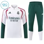 Conjunto de Moletom de Treino Real Madrid Criança Quarto-Zíper 2026-27 Branca