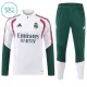 Conjunto de Moletom de Treino Real Madrid Criança Quarto-Zíper 2026-27 Branca